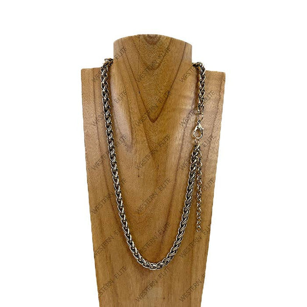 Silver Metal Chain Necklace