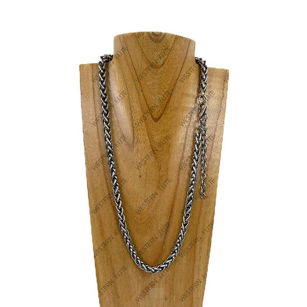 Silver Metal Chain Necklace
