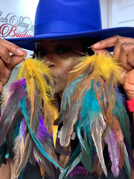 The Wild Wing Feather Earrings