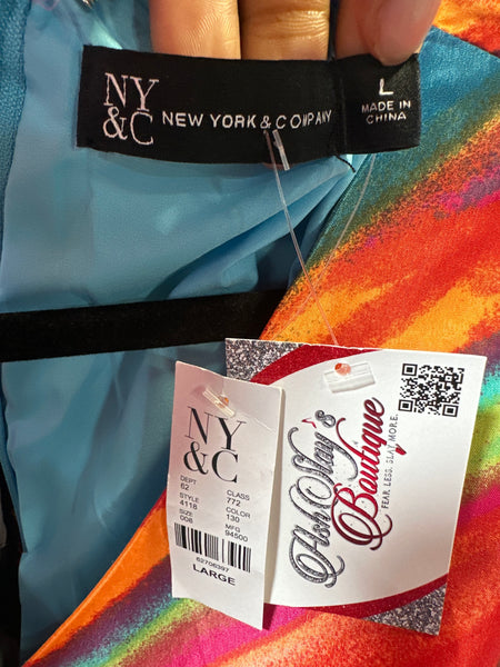 Rainbow Bubble Dress Sz L