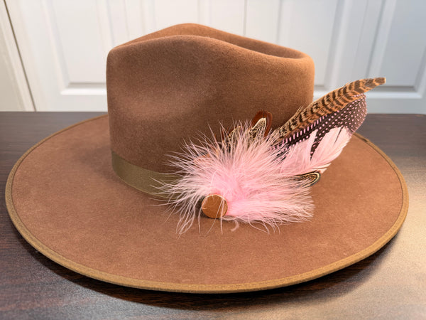 Decorative Hat Feather- BABY PINK