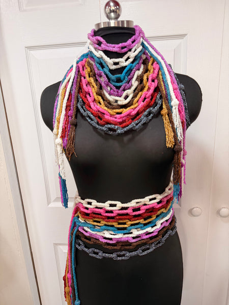 Double Take Chain Belt 56”