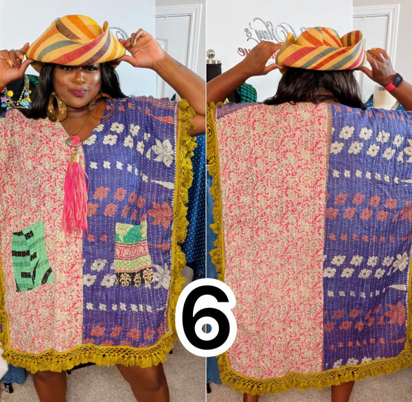 Tassel Me Boho Kantha Tunic