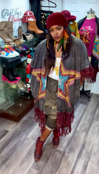 The Rebel Star Star Duster- BLACK