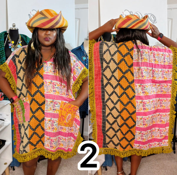 Tassel Me Boho Kantha Tunic