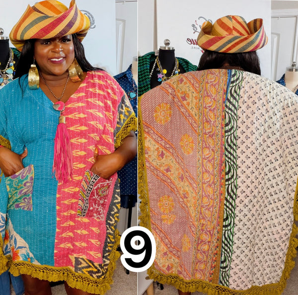 Tassel Me Boho Kantha Tunic