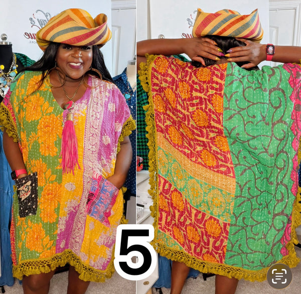Tassel Me Boho Kantha Tunic