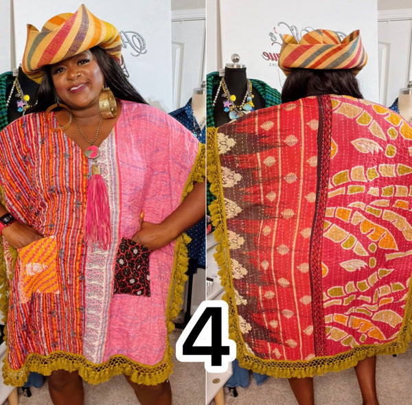 Tassel Me Boho Kantha Tunic
