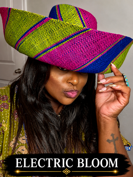 The Crown Collection: 7" Wide Brim Stripe Hats