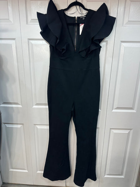 Ruffle Me Denim Jumpsuit