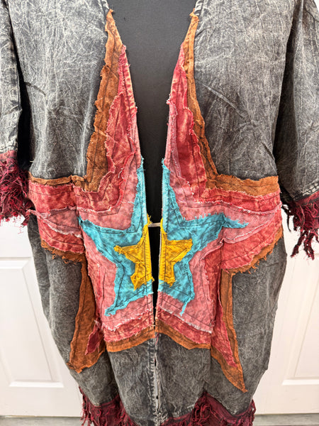 The Rebel Star Star Duster- BLACK