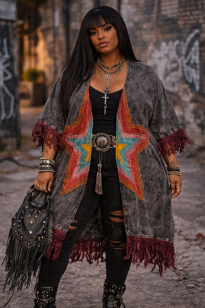 The Rebel Star Star Duster- BLACK