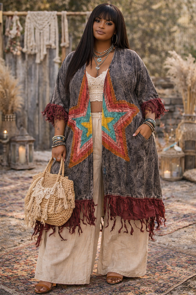 The Rebel Star Star Duster- BLACK