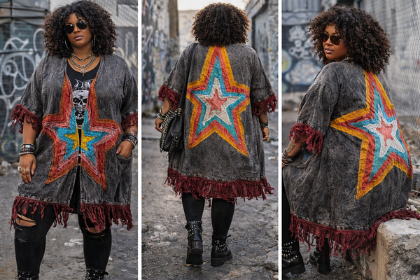 The Rebel Star Star Duster- BLACK