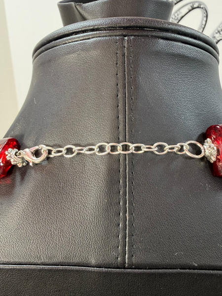 Square Bead Glass Necklace