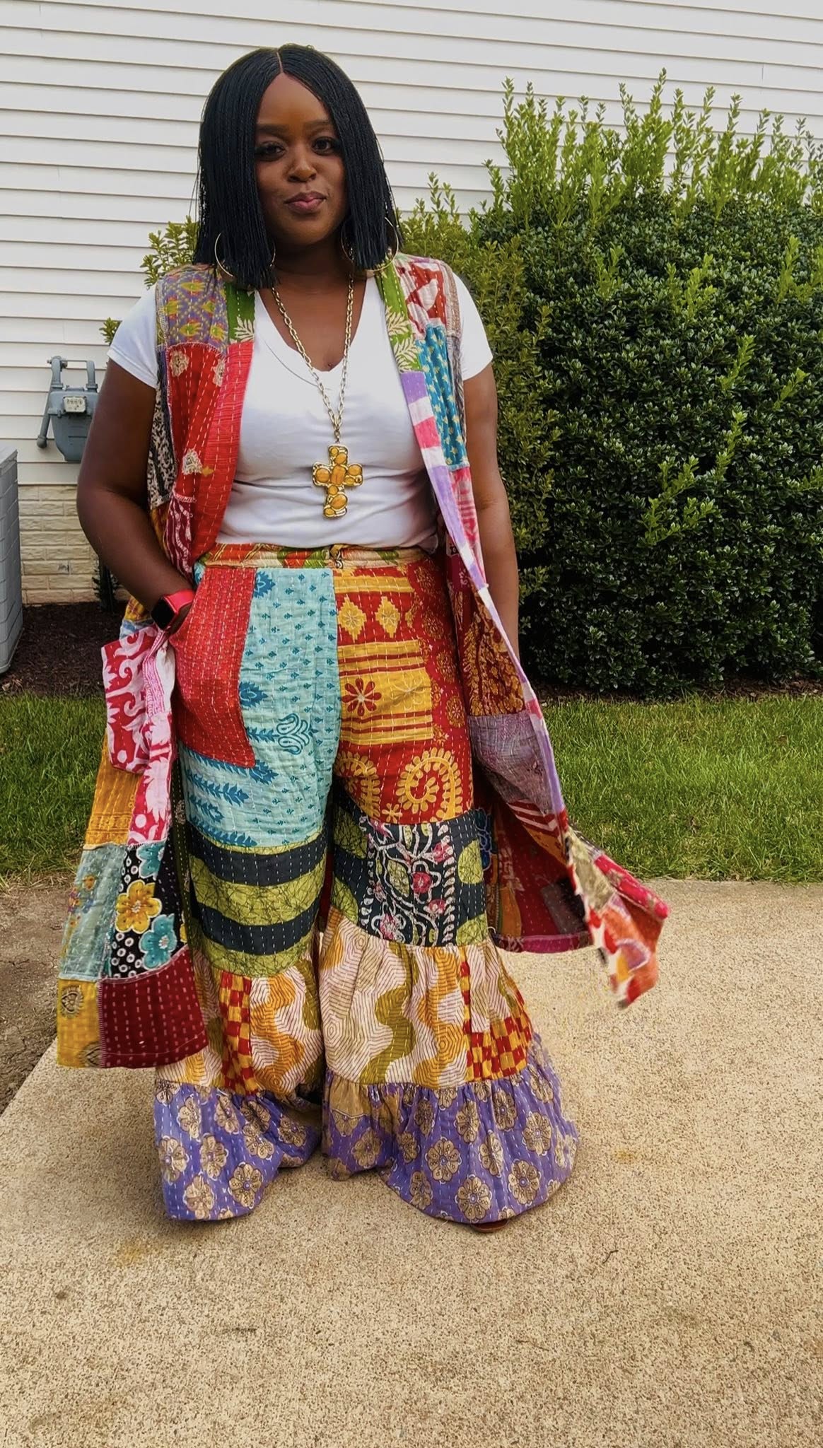 Kantha Patchwork DUSTER ONLY Sz M- 2X-Preorder- Arrives After 9/28