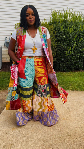 Kantha Patchwork DUSTER ONLY Sz M- 2X-Preorder- Arrives After 9/28