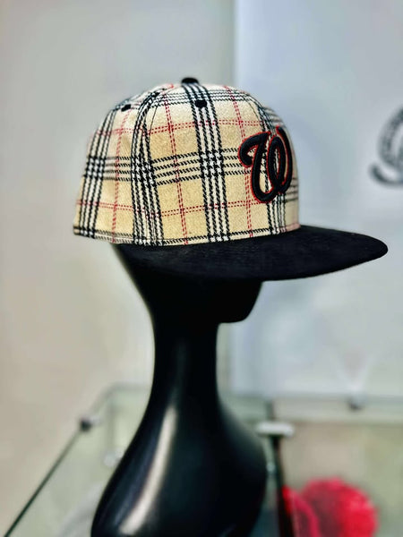 Plaid  Fitted Hat