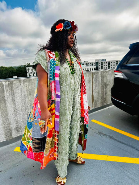 Kantha Patchwork DUSTER ONLY Sz M- 2X-Preorder- Arrives After 9/28