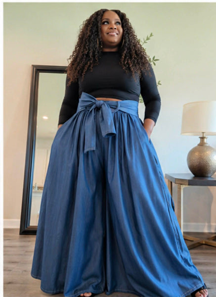 The Denim Palazzo Pants